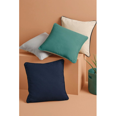 Capa de almofada com parte traseira em contraste